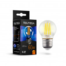 Лампа Voltega Crystal SLVG10-G1E27warm6W-F