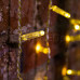 Гирлянда Светодиодный Дождь 2х1,5м, постоянное свечение, прозрачный провод, 230 В, цвет: Золото, 360 LED