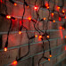 Гирлянда Айсикл (бахрома) светодиодный, 2,4 х 0,6 м, черный провод, 230 В, диоды красные, 88 LED NEON-NIGHT